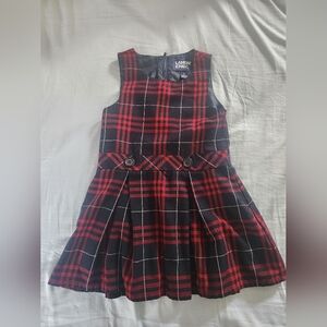 Like New Red and Black Plaid Dress